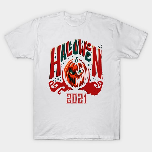 Halloween 2021 T-Shirt by sdesign.rs